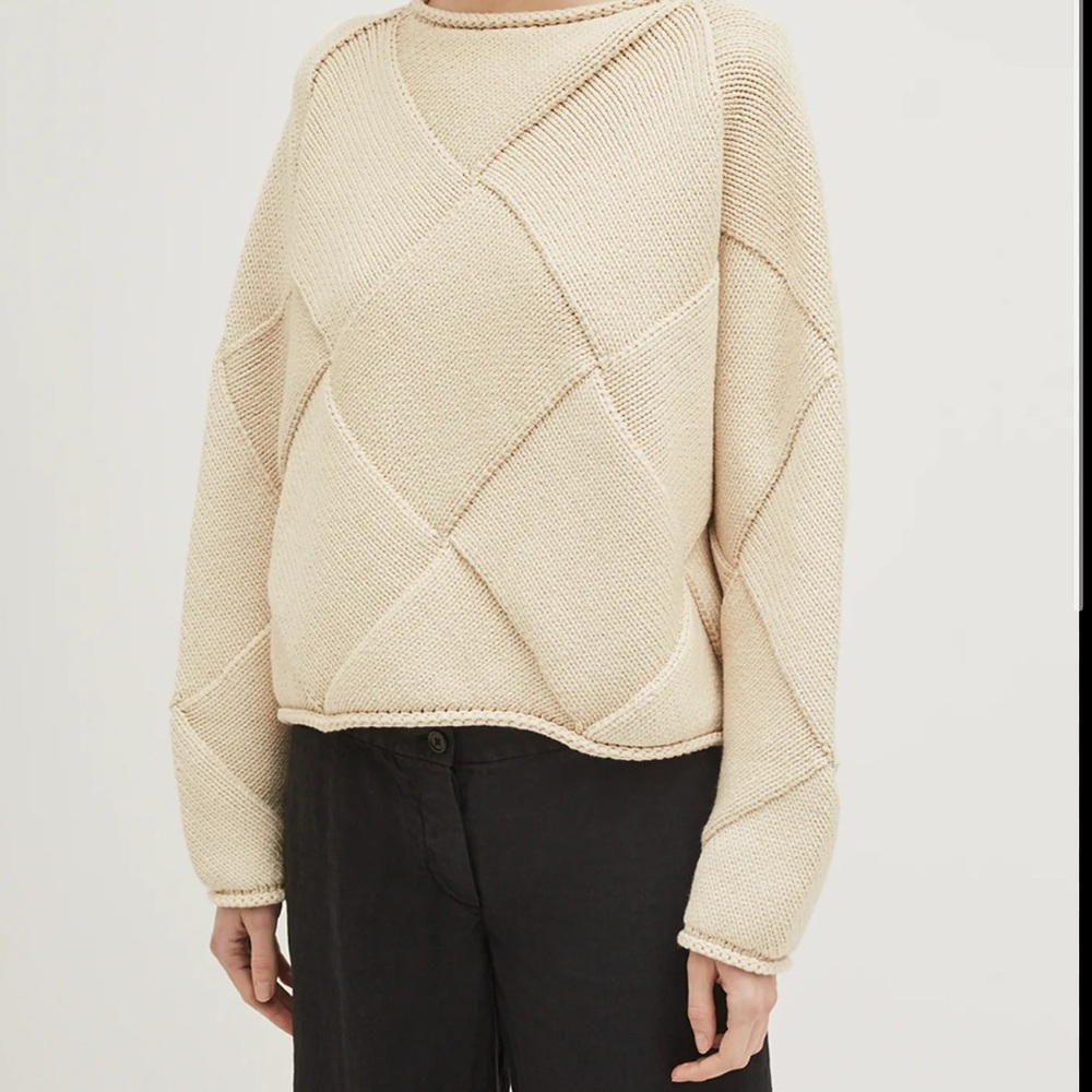 Lauren Manoogian Textured Cream Sweater